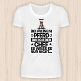 Der Chef - Personalisierbares Pferde T-Shirt
