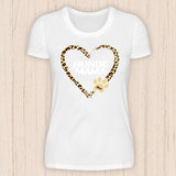 Hunde Mama Herz - Personalisierbares Hunde T-Shirt