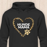 Hunde Mama Herz - Personalisierbarer Hunde Hoodie (Unisex)