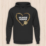 Hunde Mama Herz - Personalisierbarer Hunde Hoodie (Unisex)