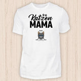 Katzen Mama - Personalisierbares Katzen T-Shirt