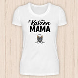 Katzen Mama - Personalisierbares Katzen T-Shirt