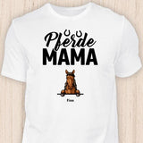 Pferde Mama - Personalisierbares Pferde T-Shirt