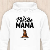 Pferde Mama - Personalisierbarer Pferde Hoodie (Unisex)