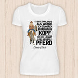 Gedanklich bei meinem Pferd - personalisierbares Pferde T-Shirt