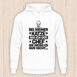 Der Chef - Personalisierbarer Katzen Hoodie (Unisex)