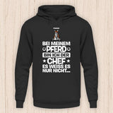 Der Chef - Personalisierbarer Pferde Hoodie (Unisex)
