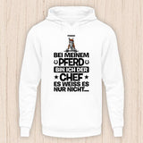 Der Chef - Personalisierbarer Pferde Hoodie (Unisex)