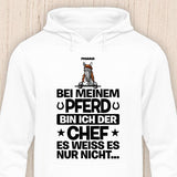 Der Chef - Personalisierbarer Pferde Hoodie (Unisex)