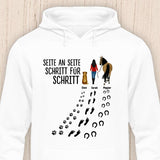 Seite an Seite mit Hund & Pferd - Personalisierbarer Hoodie (Unisex)