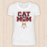 Cat Mom - Personalisierbares Katzen T-Shirt