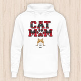 Cat Mom - Personalisierbarer Katzen Hoodie (Unisex)