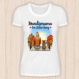 Hundemama ein Leben lang - Personalisierbares Hunde T-Shirt