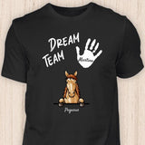 Pferde Dream Team - Personalisierbares Pferde T-Shirt