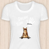 Pferde Dream Team - Personalisierbares Pferde T-Shirt