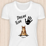Pferde Dream Team - Personalisierbares Pferde T-Shirt