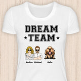 Dream Team mit Menschen und Tieren - Personalisierbares T-Shirt