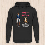 Vorsicht vor der Reiterin - Personalisierbarer Pferde Hoodie (Unisex)