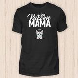 Katzen Mama - Personalisierbares Katzen T-Shirt