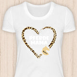 Pferde Mama Herz - Personalisierbares Pferde T-Shirt