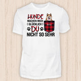 Hunde machen mich glücklich - Personalisierbares Hunde T-Shirt