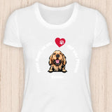 Mein Hund ist ein Herz auf vier Pfoten - Personalisierbares Hunde T-Shirt