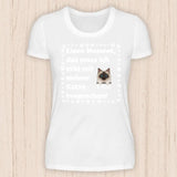 Muss ich erst mit meiner Katze besprechen - Personalisierbares Katzen T-Shirt