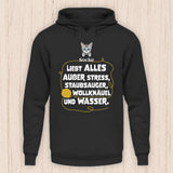 Katze liebt alles außer... - Personalisierbarer Katzen Hoodie (Unisex)