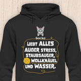 Katze liebt alles außer... - Personalisierbarer Katzen Hoodie (Unisex)