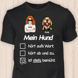 Stets Bemüht - Personalisierbares Hunde T-Shirt