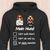 Stets Bemüht - Personalisierbarer Hunde Hoodie (Unisex)