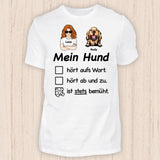 Stets Bemüht - Personalisierbares Hunde T-Shirt