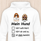 Stets Bemüht - Personalisierbarer Hunde Hoodie (Unisex)