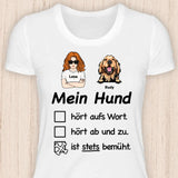 Stets Bemüht - Personalisierbares Hunde T-Shirt