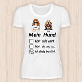 Stets Bemüht - Personalisierbares Hunde T-Shirt