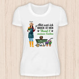 Alles was ich brauche ist mein Hund & mein Garten - Personalisierbares Hunde T-Shirt