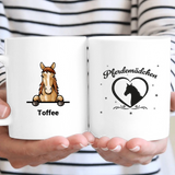 Pferdemädchen - Personalisierbare Tasse