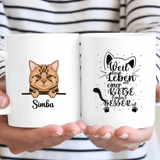 Katzen Liebling - Personalisierbare Katzen Tasse