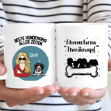 Beste Hundemama aller Zeiten - Personalisierbare Hunde Tasse