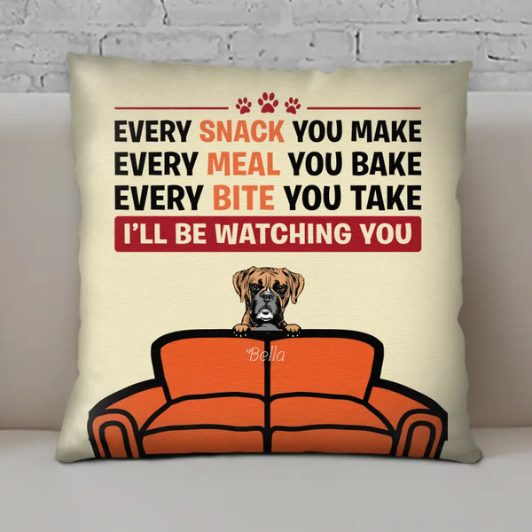 I will be watching you - Personalisierbares Hunde Kissen