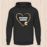 Pferde Mama Herz - Personalisierbarer Pferde Hoodie (Unisex)