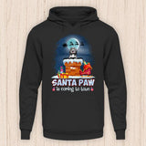 Santa Paw is coming to town - Personalisierbarer Hunde Hoodie (Unisex)