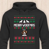 Merry Woofmas - Personalisierbarer Hunde Hoodie (Unisex)