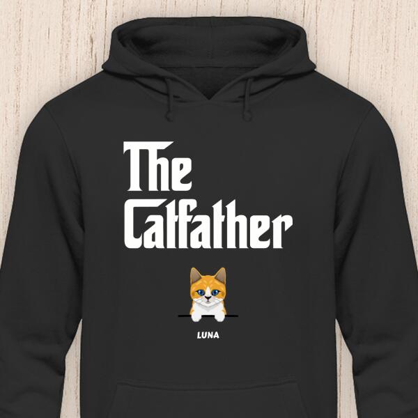 The Catfather - Personalisierbarer Katzen Hoodie (Unisex)