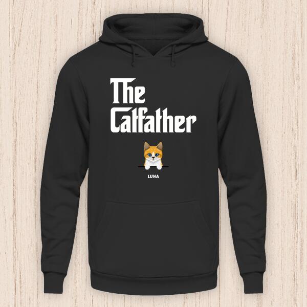 The Catfather - Personalisierbarer Katzen Hoodie (Unisex)