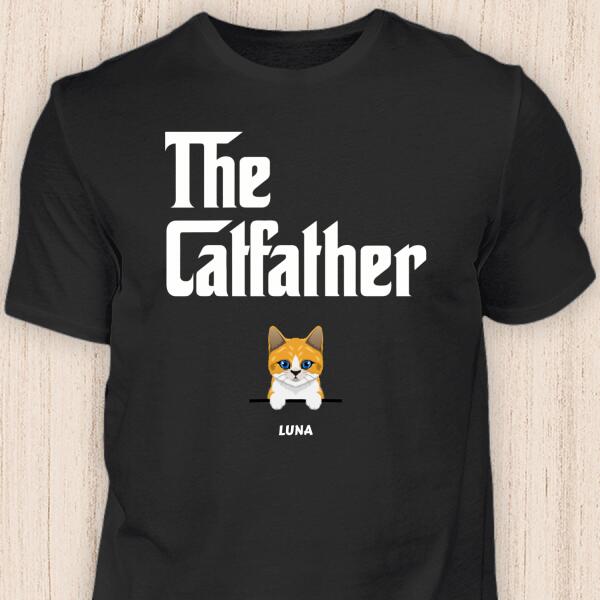 The Catfather - Personalisierbares Katzen T-Shirt