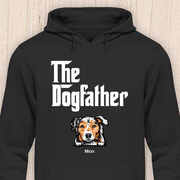 The Dogfather - Personalisierbarer Hunde Hoodie (Unisex)