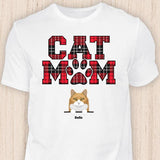 Cat Mom - Personalisierbares Katzen T-Shirt