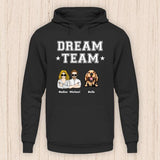 Dream Team mit Menschen und Tieren - Personalisierbarer Hoodie (Unisex)