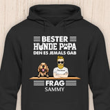 Bester Hundepapa den es jemals gab - Personalisierbarer Hunde Hoodie (Unisex)